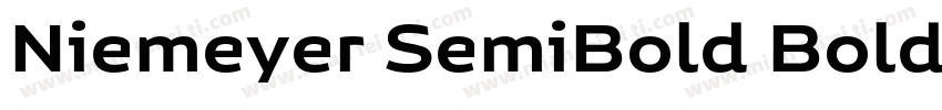 Niemeyer SemiBold Bold字体转换